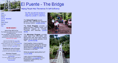 Desktop Screenshot of elpuente-thebridge.org